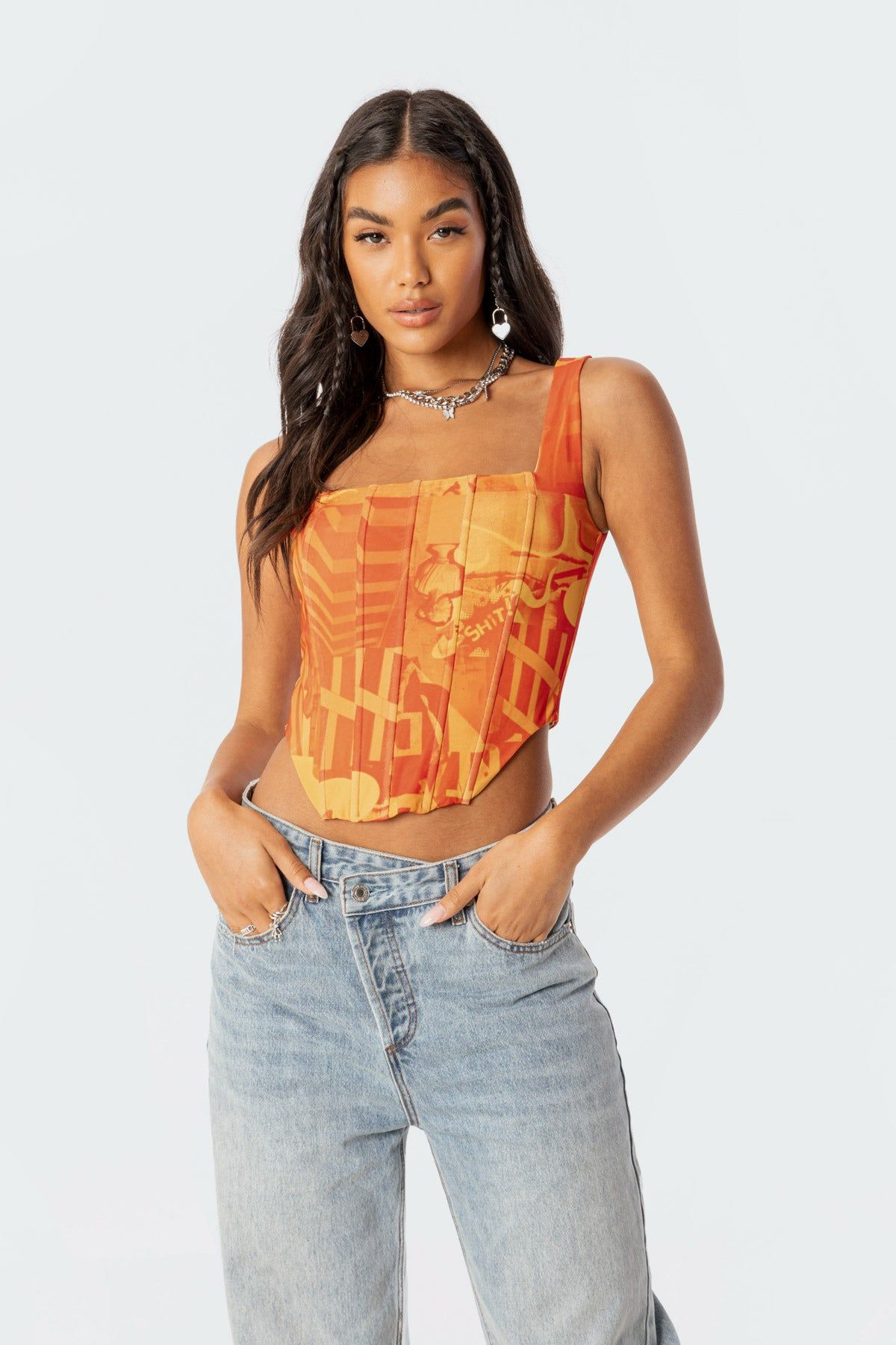 Alin Corset Top sold by Edikted