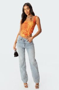 Alin Corset Top sold by Edikted