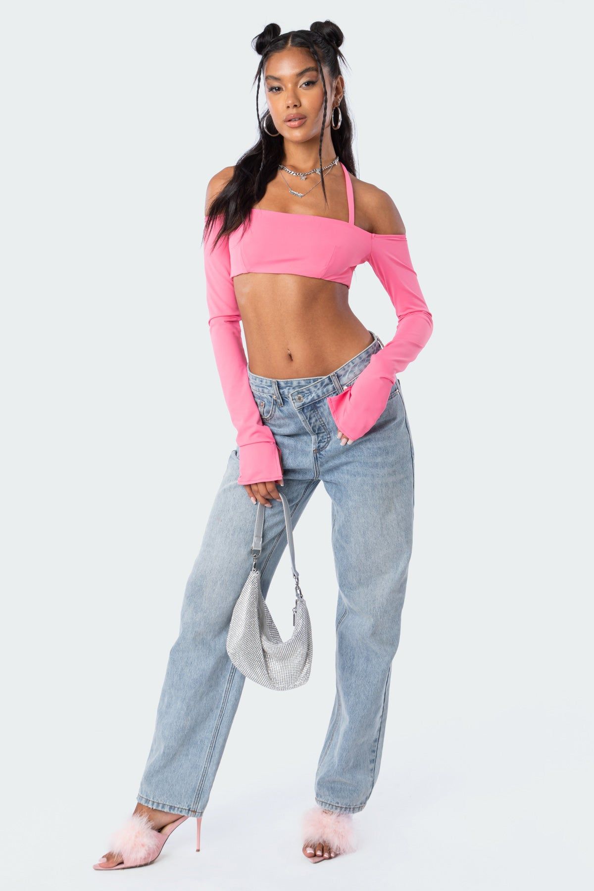 Aliyah Off Shoulder Crop Top sold by Edikted product image thumbnail 3