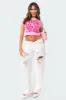 Distressed Fold Over Boyfriend Jeans sold by Edikted