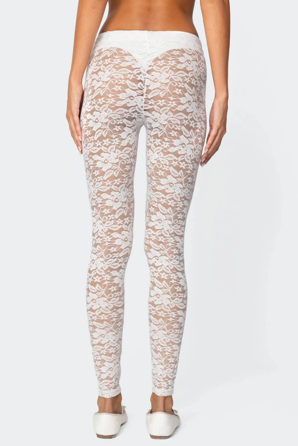 Sheer Lace Leggings sold by Edikted product image thumbnail 5