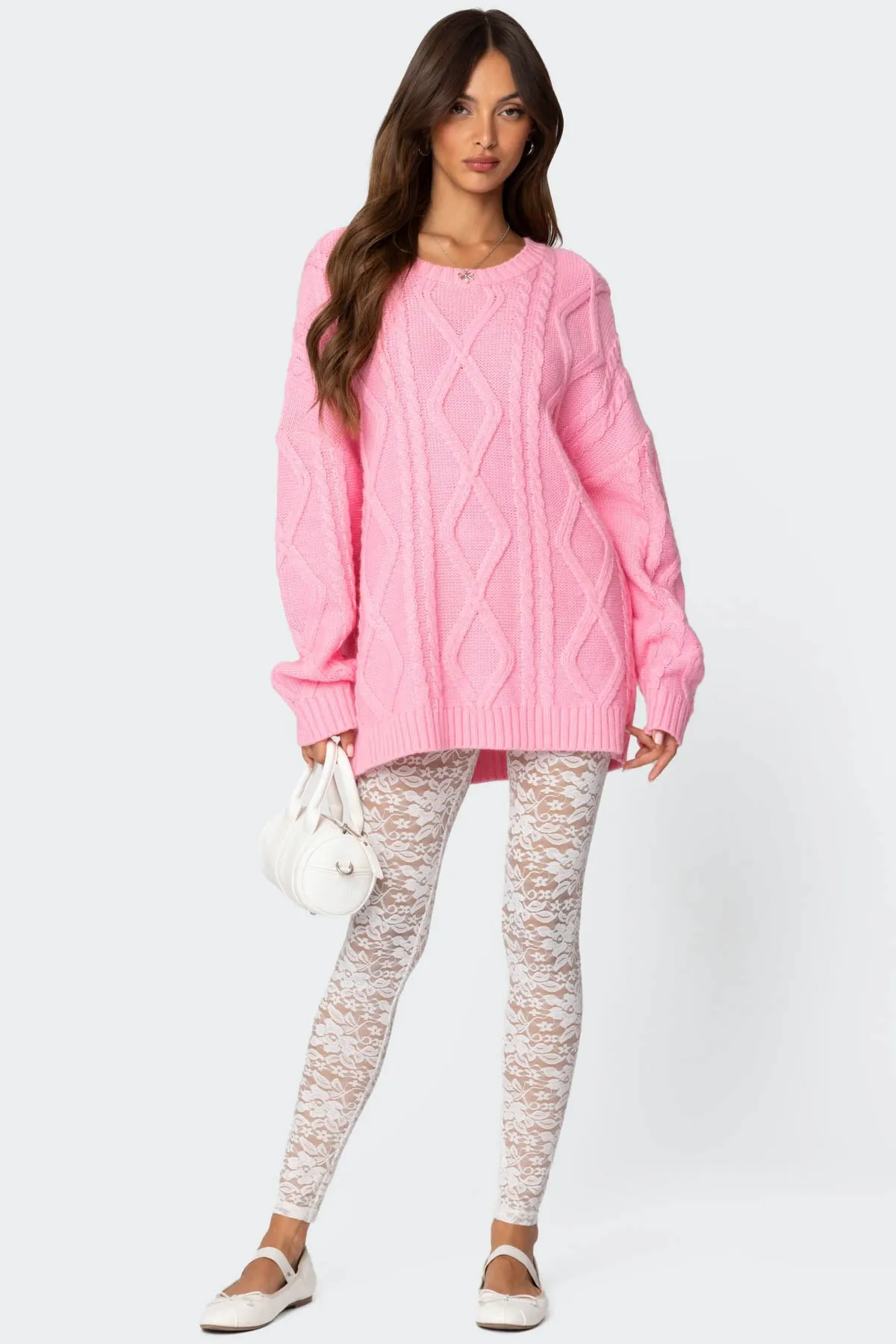 Sheer Lace Leggings sold by Edikted product image thumbnail 3