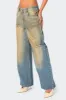 Muddy Washed Low Rise Jeans sold by Edikted