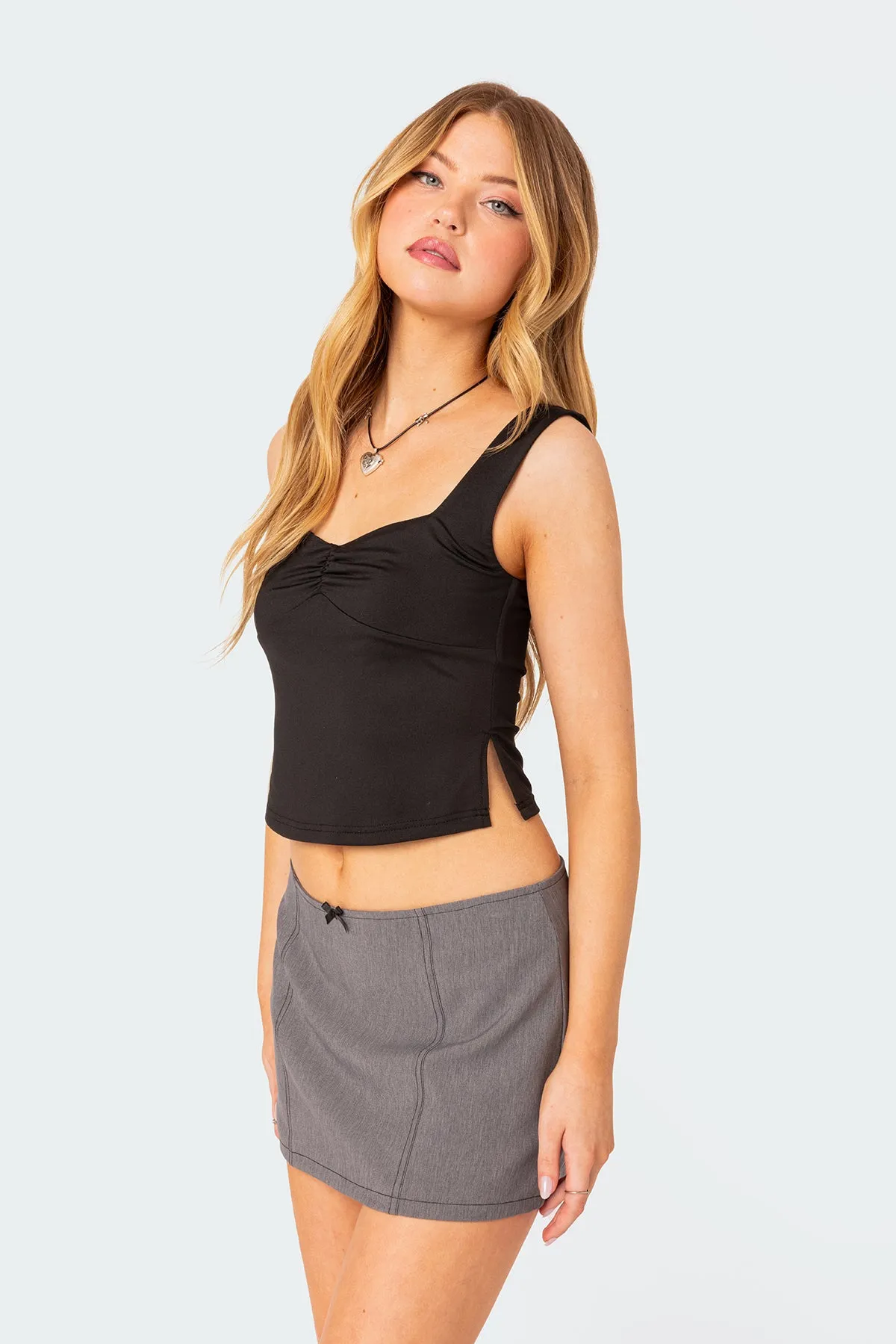 Marigold Side Slit Top sold by Edikted product image thumbnail 2