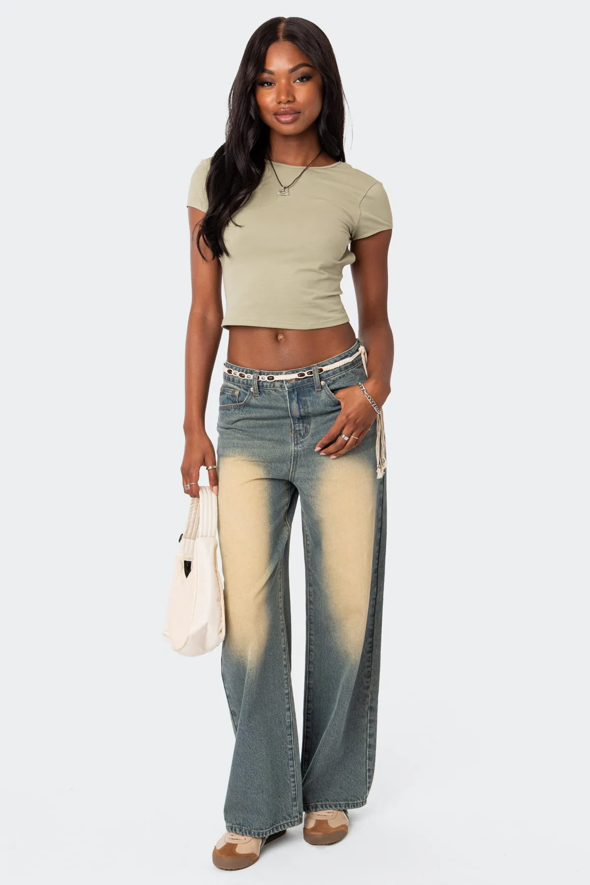 Braya Washed Low Rise Baggy Jeans sold by Edikted product image thumbnail 5