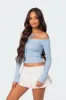 Jane Tie Front Knit Top sold by Edikted