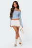 Jane Tie Front Knit Top sold by Edikted