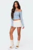 Jane Tie Front Knit Top sold by Edikted