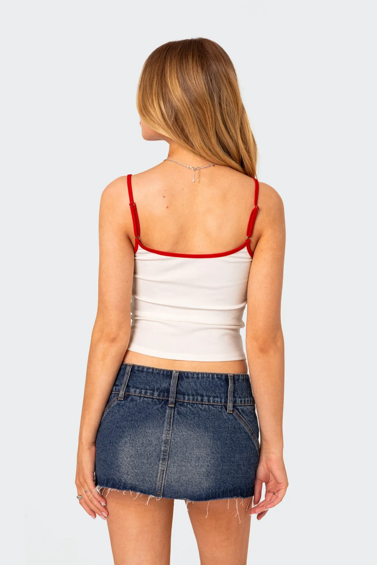 La Lover Rhinestone Tank Top sold by Edikted product image thumbnail 5