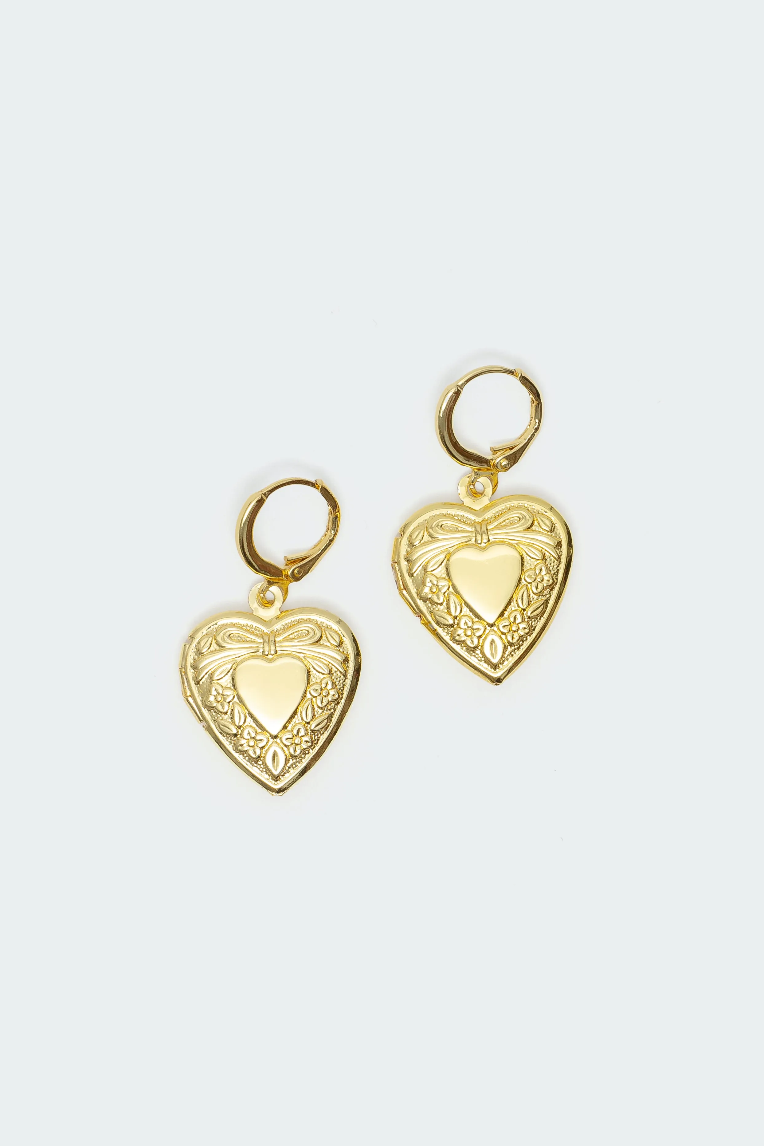 Heart Locket Earrings sold by Edikted product image thumbnail 2