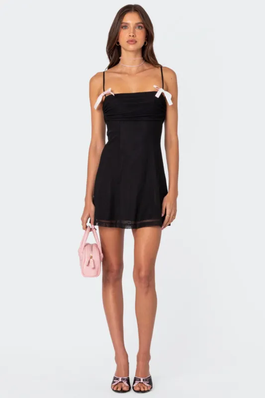 Anette Mesh Mini Dress sold by Edikted