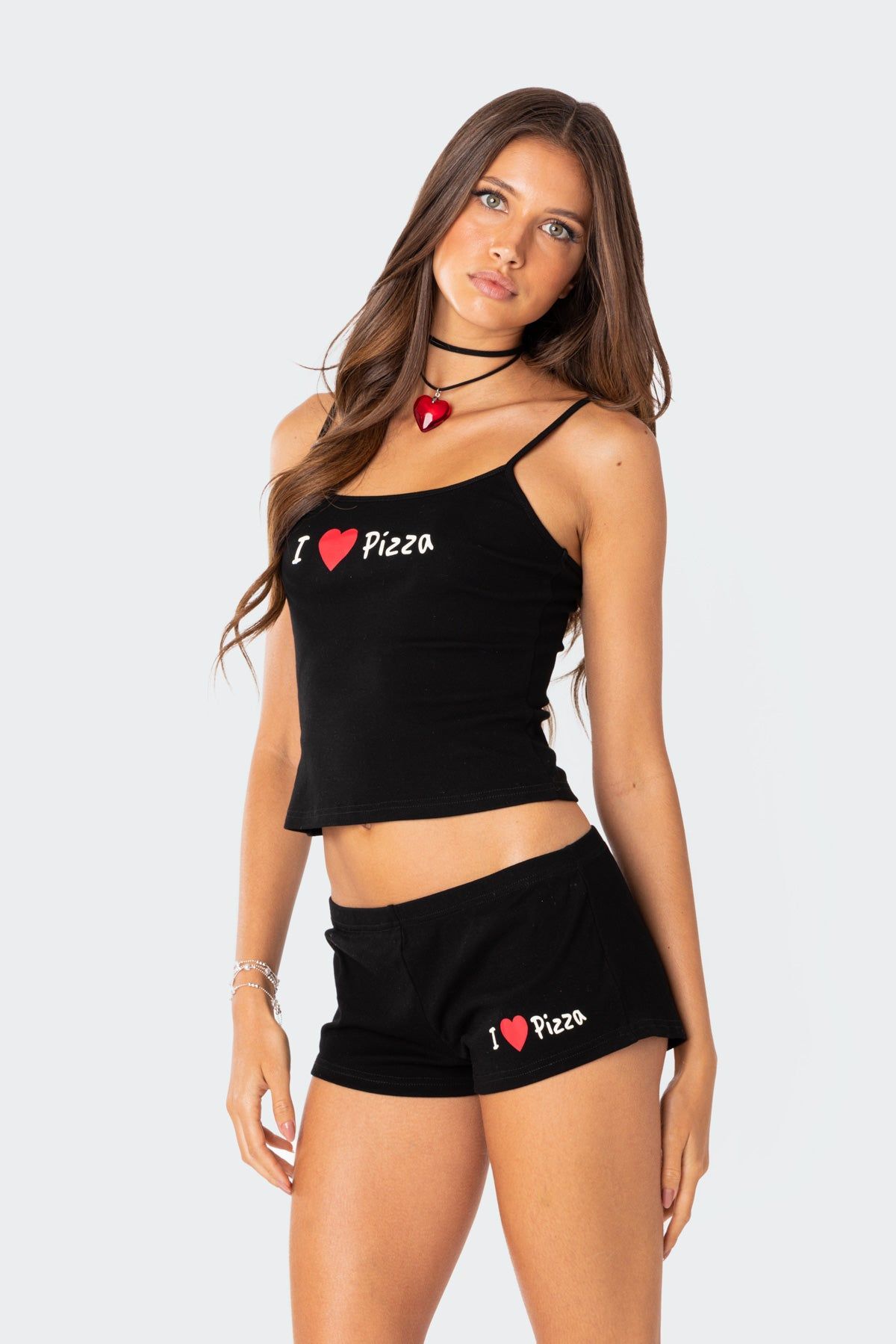 I Love Pizza Tank Top sold by Edikted product image thumbnail 3