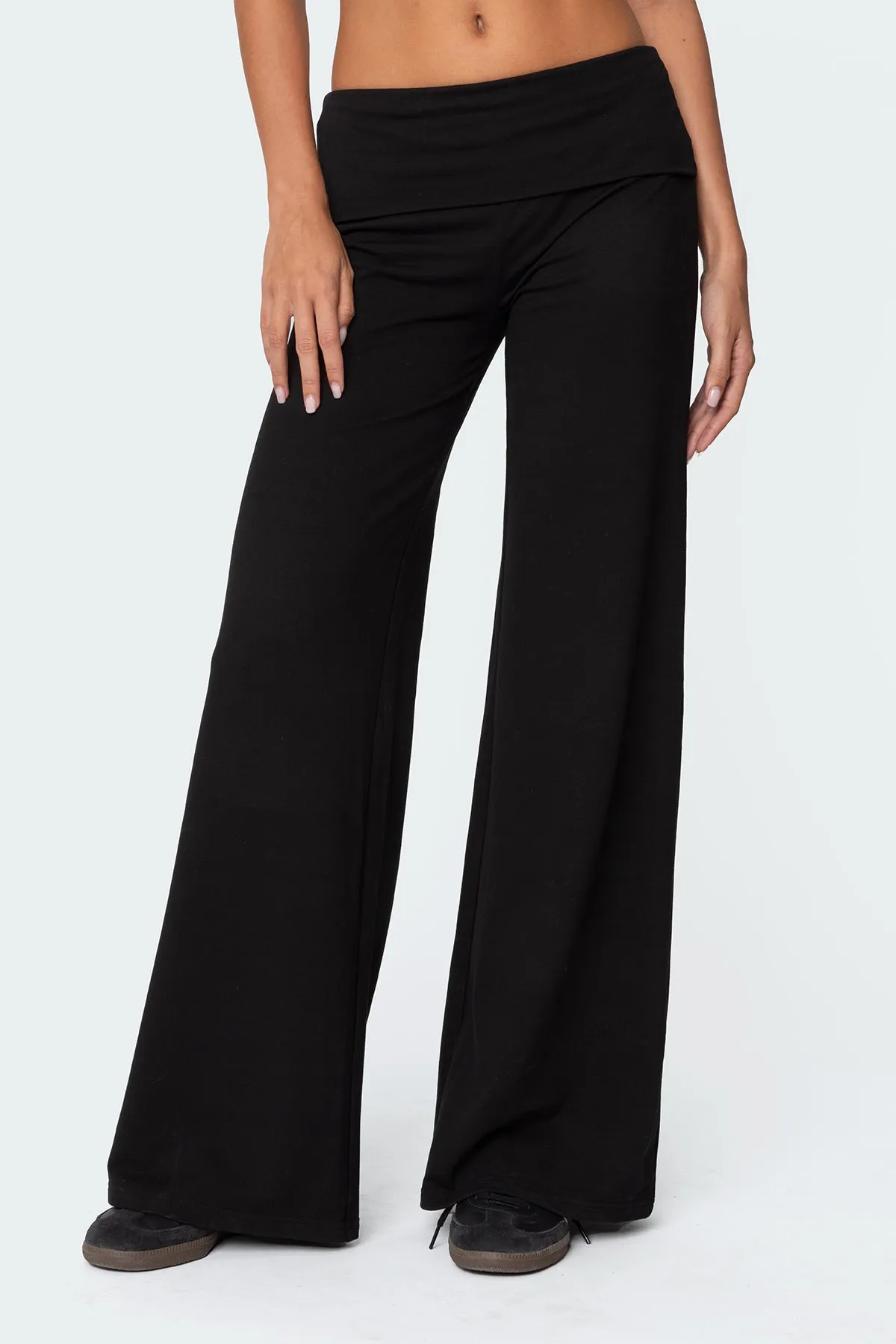 Wide Leg Foldover Pants sold by Edikted product image thumbnail 2