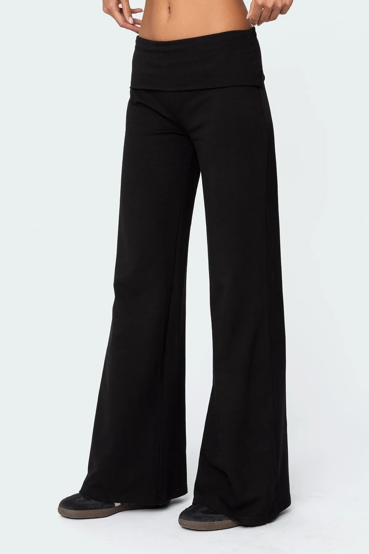 Wide Leg Foldover Pants sold by Edikted product image thumbnail 4