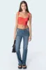 Teagen Mesh Corset Top sold by Edikted