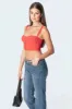 Teagen Mesh Corset Top sold by Edikted