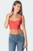 Teagen Mesh Corset Top sold by Edikted