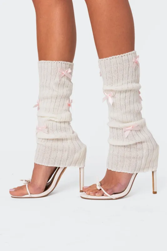 Bow Leg Warmers sold by Edikted