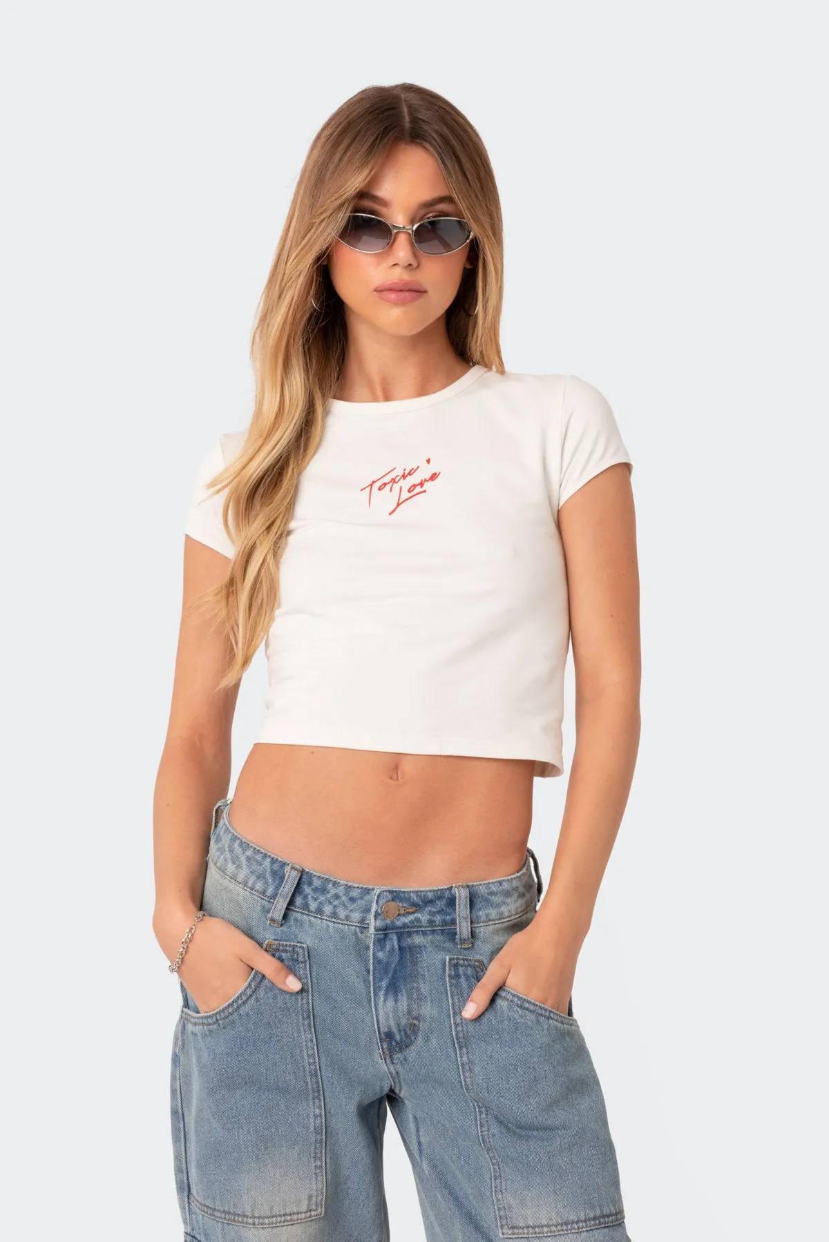 Toxic Love T Shirt sold by Edikted product image thumbnail 5