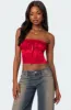 Elaine Satin Effect Corset sold by Edikted