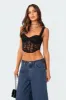 Davina Lace Corset sold by Edikted