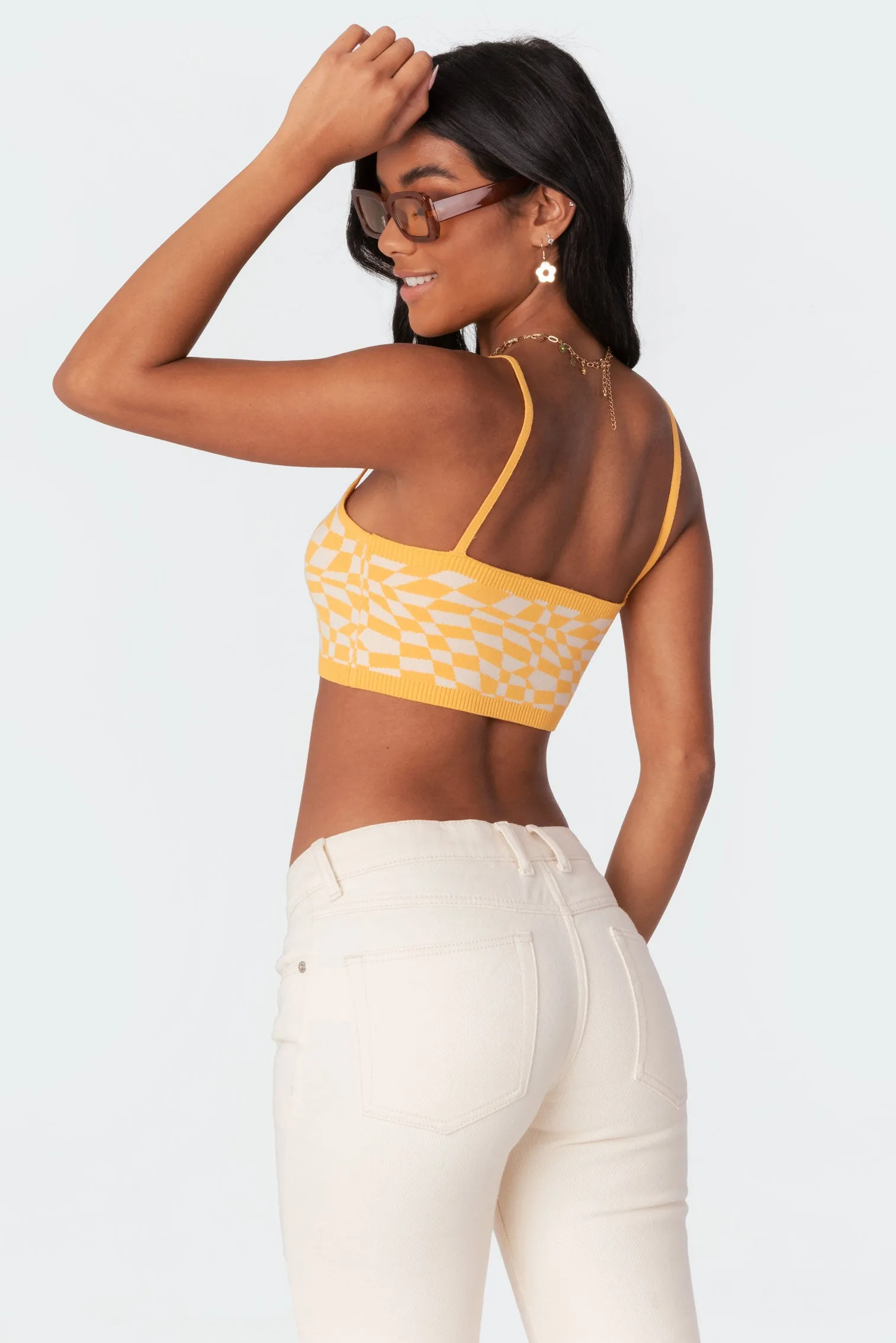 Morphy Knitted Crop Top sold by Edikted product image thumbnail 5