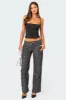 Nyah Sequin Loose Fit Jeans sold by Edikted