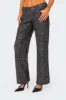 Nyah Sequin Loose Fit Jeans sold by Edikted