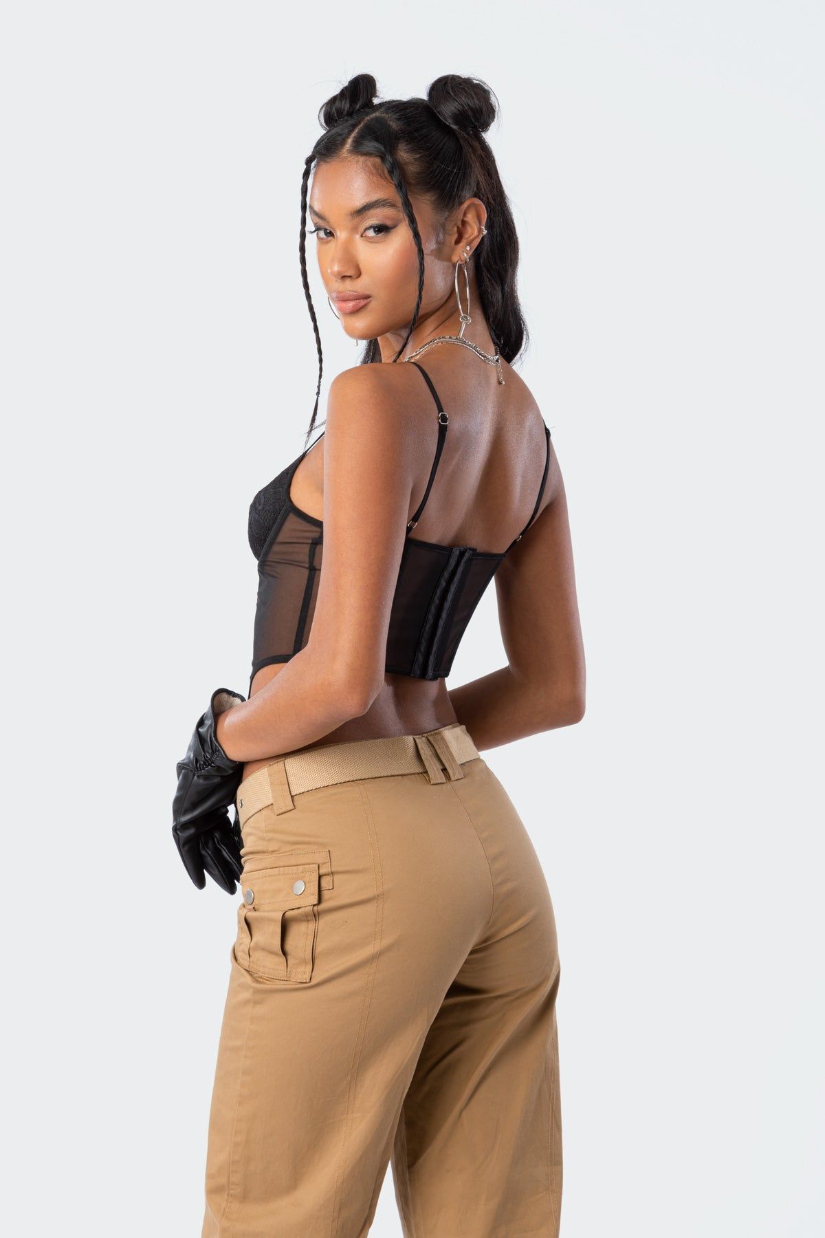 Daria Strap Corset Top sold by Edikted product image thumbnail 4