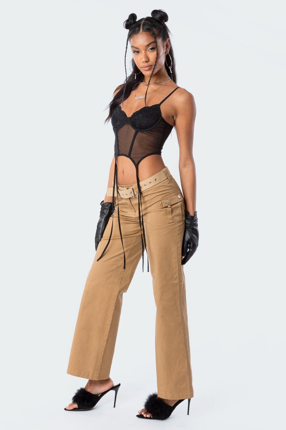 Daria Strap Corset Top sold by Edikted product image thumbnail 3