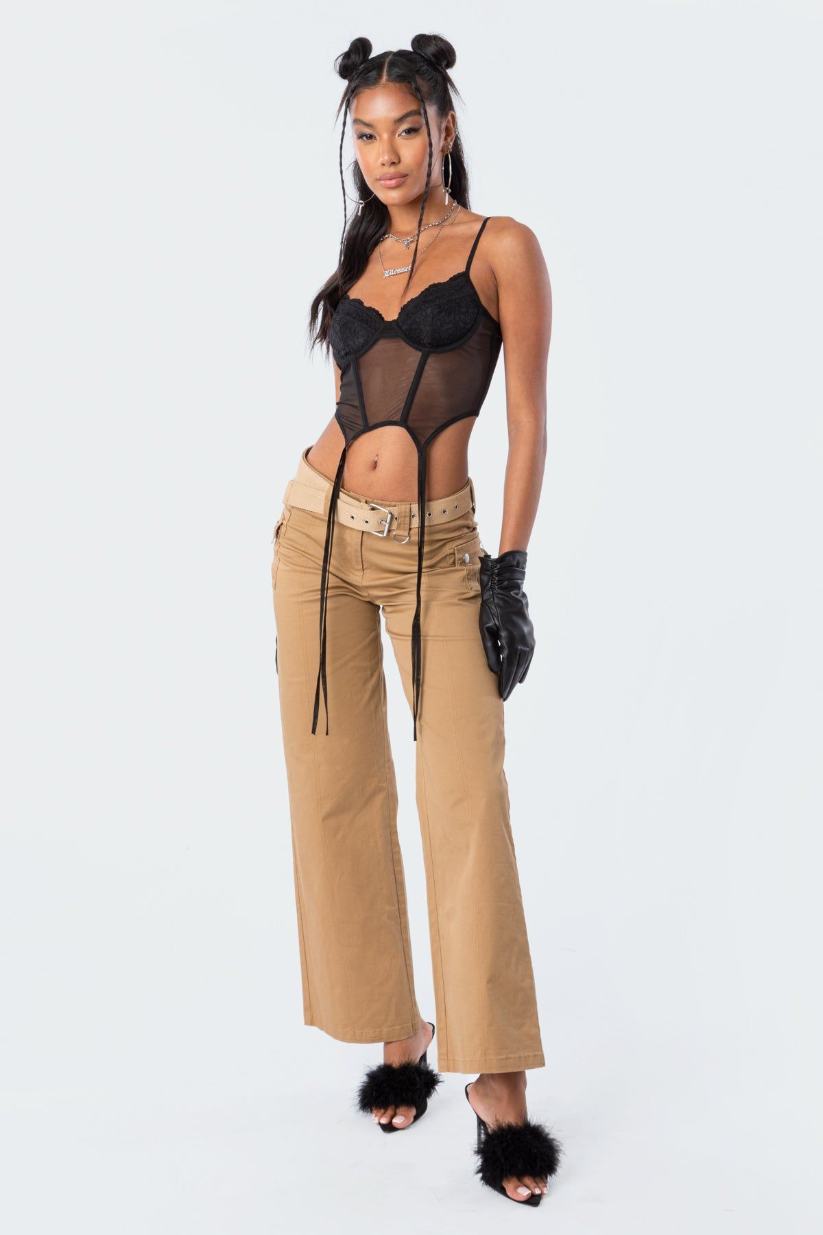 Daria Strap Corset Top sold by Edikted product image thumbnail 2