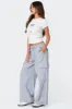 Phoenix Linen Look Cargo Pants sold by Edikted