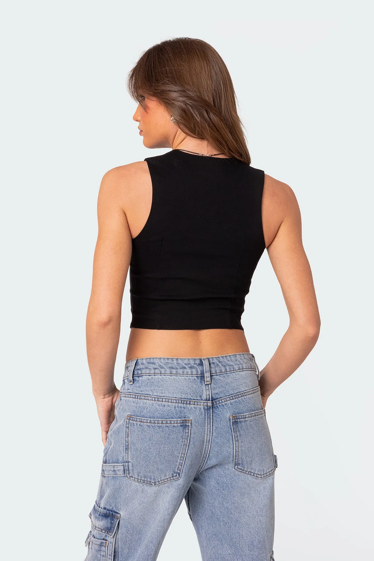 Samantha Lace Up Top sold by Edikted product image thumbnail 4