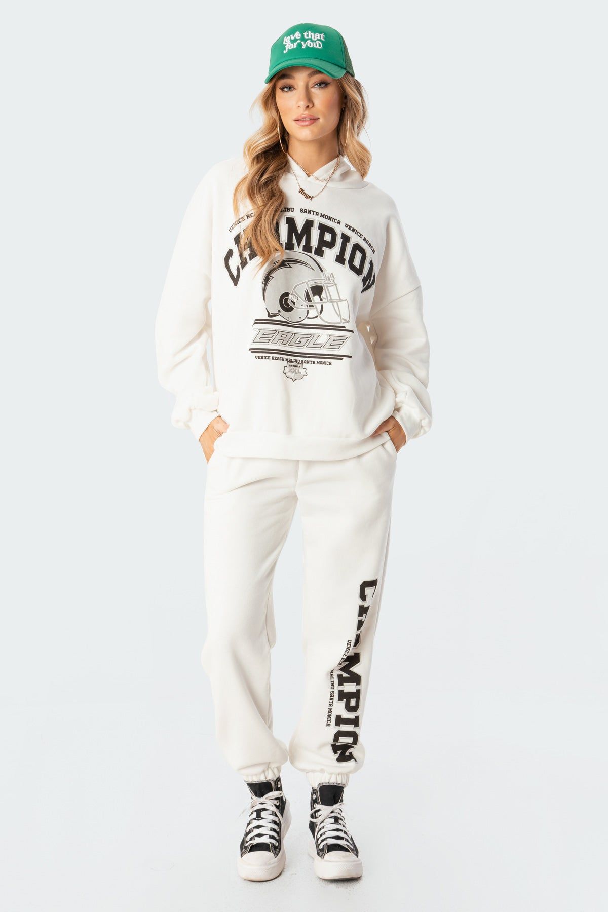La Champion Oversized Hoodie sold by Edikted product image thumbnail 2