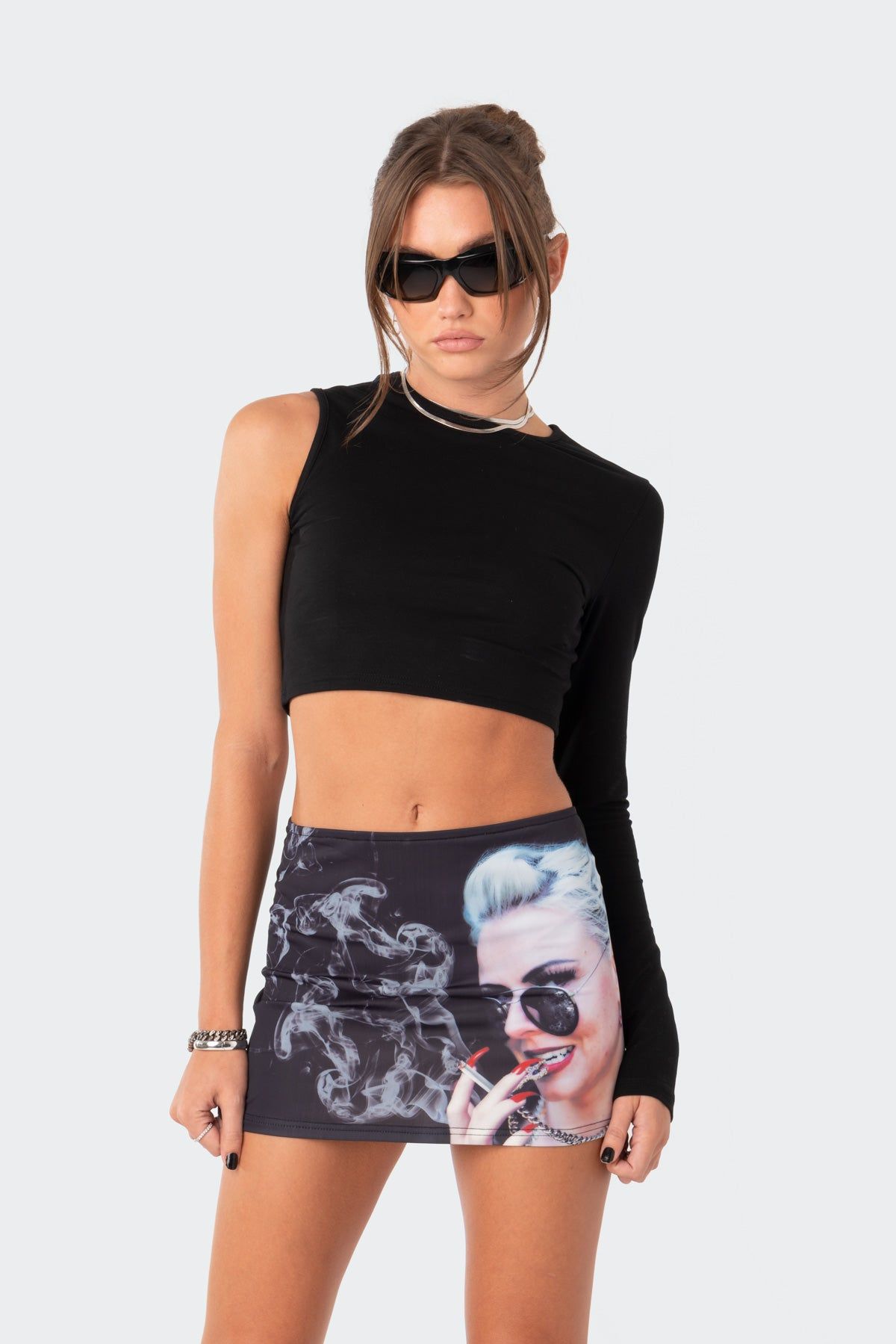 Lennox One Sleeve Top sold by Edikted product image thumbnail 3