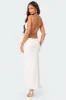 Nellie Sequin Open Back Maxi Dress sold by Edikted