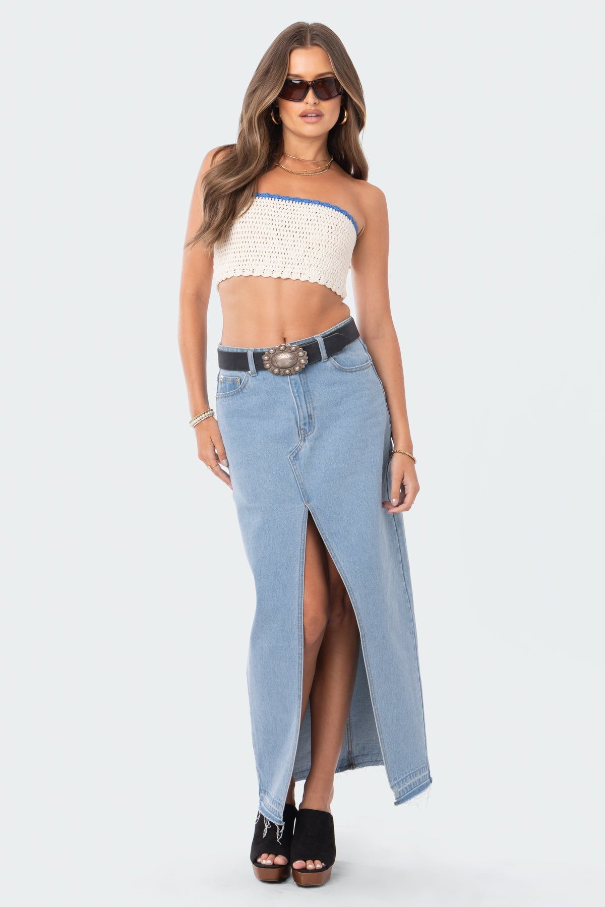 Back Tie Crochet Top sold by Edikted product image thumbnail 4