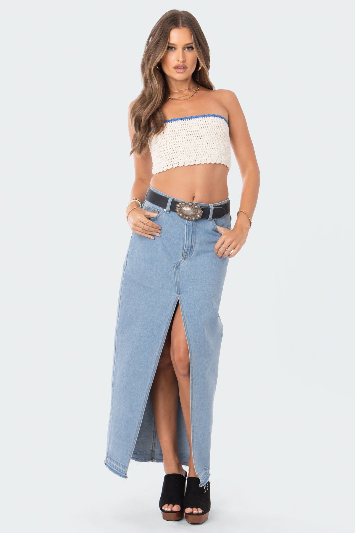 Back Tie Crochet Top sold by Edikted product image thumbnail 3