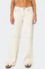 Contrast Stitch Low Rise Jeans sold by Edikted
