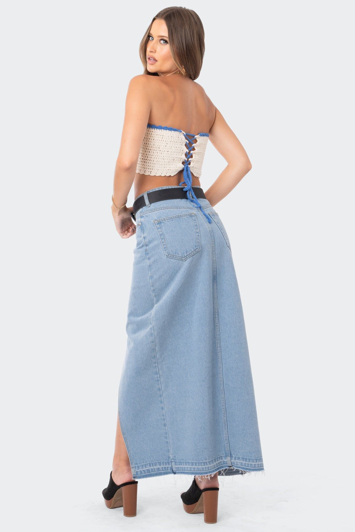 Back Tie Crochet Top sold by Edikted product image thumbnail 5