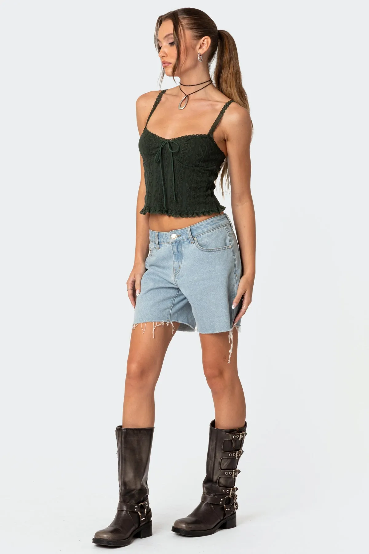 Lacey Knit Tank Top sold by Edikted product image thumbnail 4