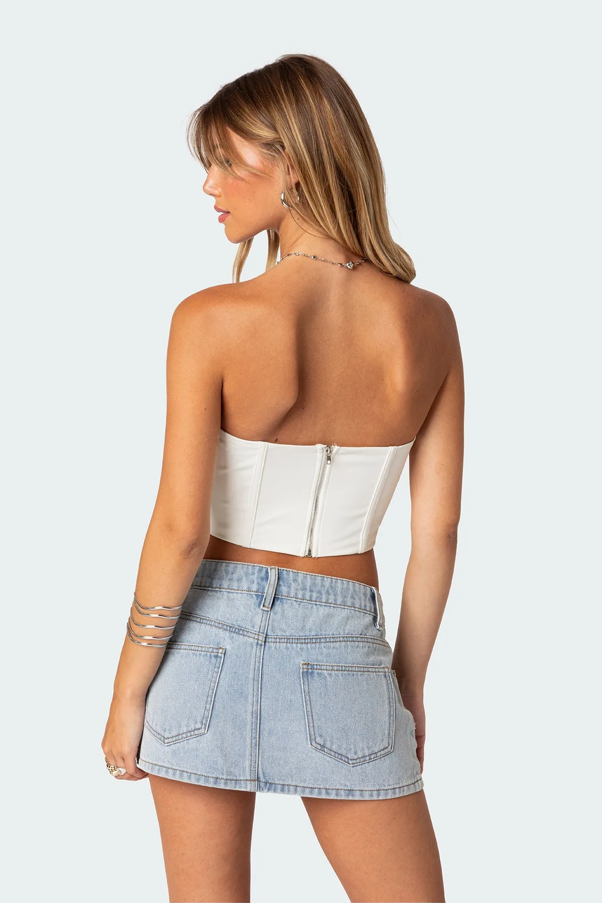 Kilah Lace Up Corset sold by Edikted product image thumbnail 4