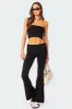 Desiree Knitted Low Rise Fold Over Pants sold by Edikted