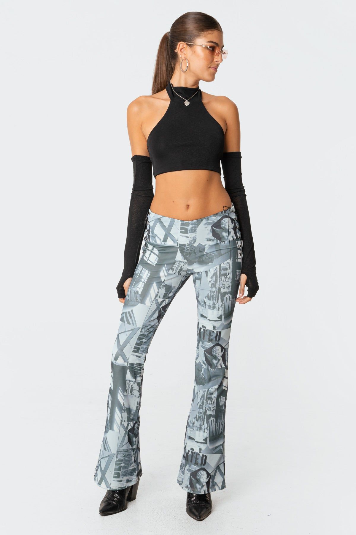 Eva Sleeve Halter Top sold by Edikted product image thumbnail 3