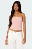 Kacey Strapless Waffle Top sold by Edikted