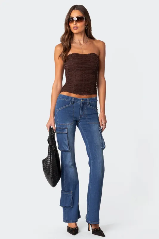 Lionna Ruffled Corset made by Edikted