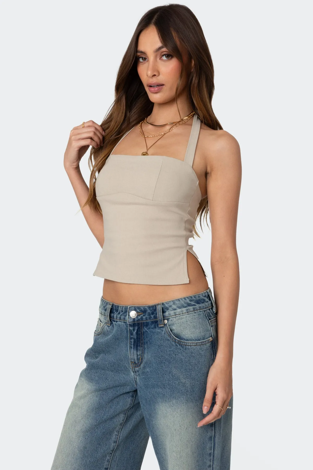 Dara Halter Top sold by Edikted product image thumbnail 3