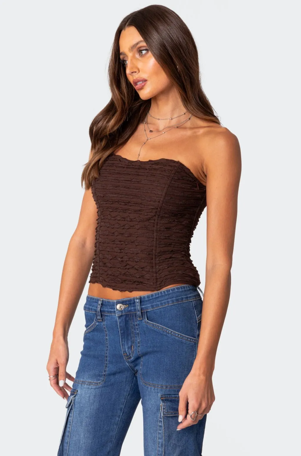 Lionna Ruffled Corset sold by Edikted product image thumbnail 2