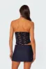 Cinch Sheer Lace Corset sold by Edikted