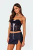Cinch Sheer Lace Corset sold by Edikted